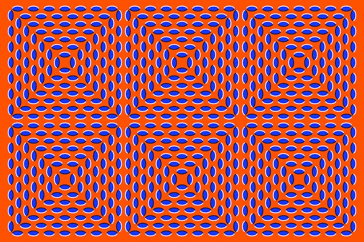 Free Vector flat optical illusion background