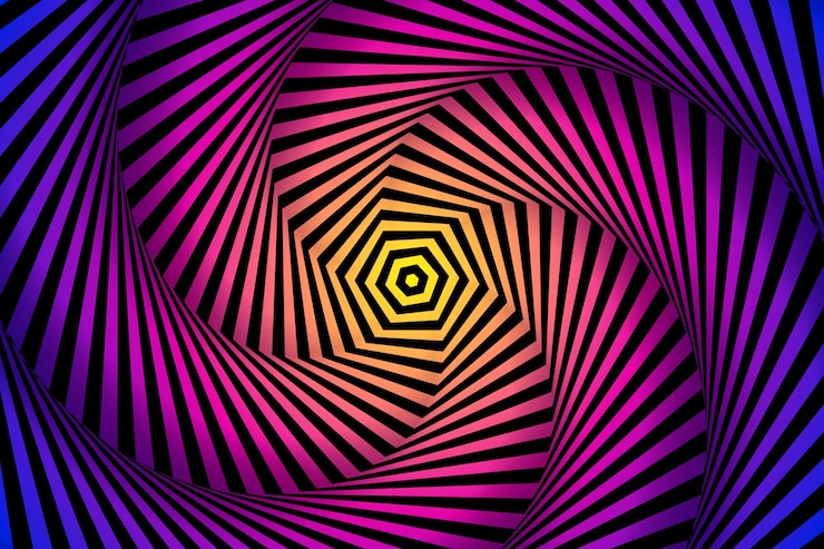 Free Vector flat optical illusion background