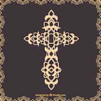 Free vector flat ornamental cross