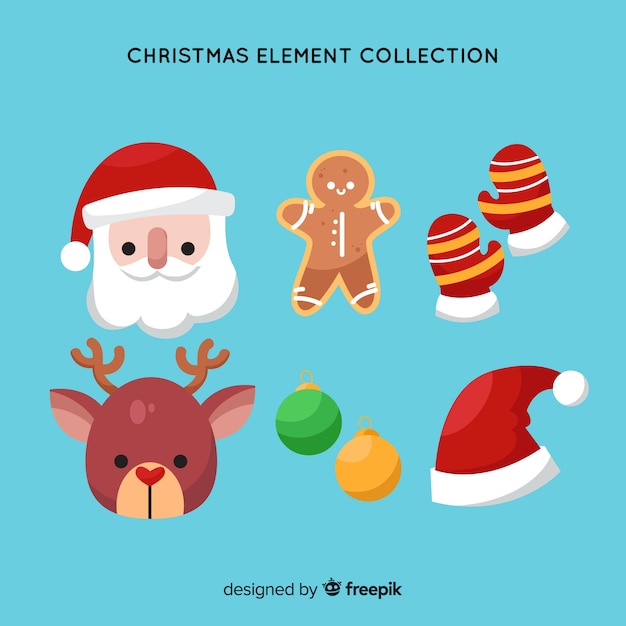 Flat pack of christmas elements