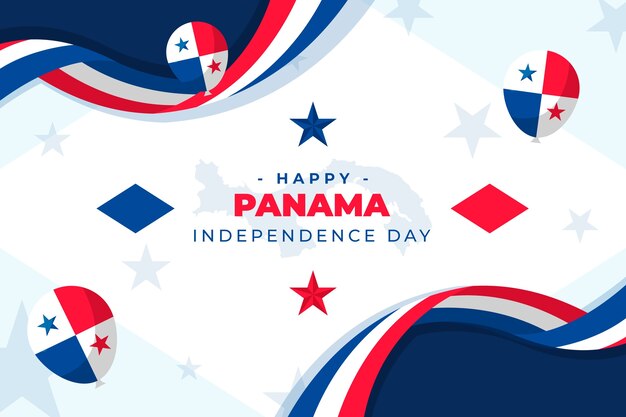 フラットパナマ独立記念日の背景