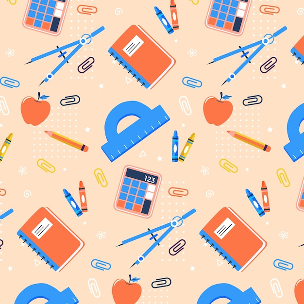 Flat pattern design for back to school event