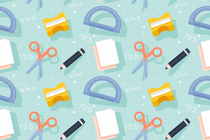 Free Vector flat pattern design for back to school