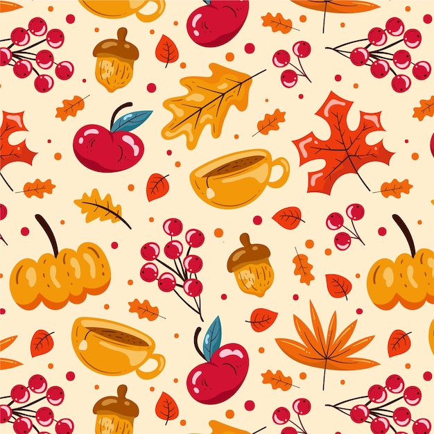 Flat pattern design for fall season