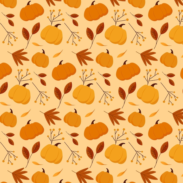 Free Vector | Flat pattern design for fall season