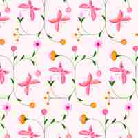 Free vector flat pattern design for spring celebration