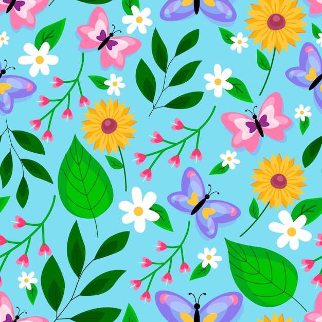 Flat pattern design for spring celebration