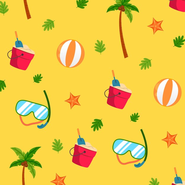 Flat pattern design for summertime