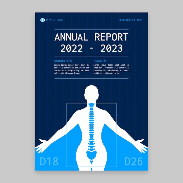 Flat physiotherapist minimal annual report template