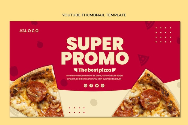 Уменьшенное изображение плоской пиццы на YouTube