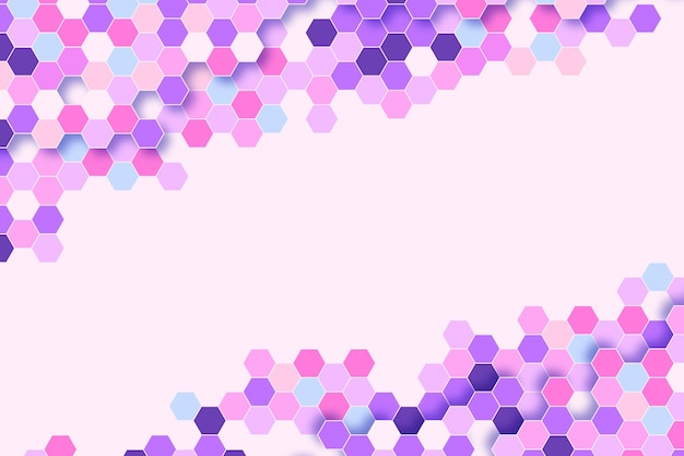 Flat polygonal background