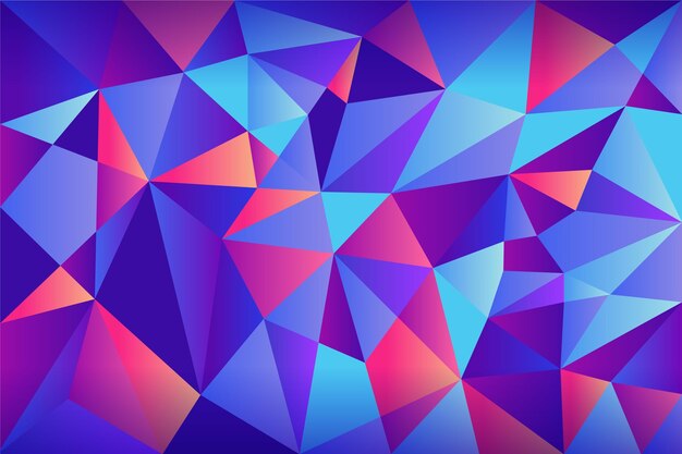 Flat polygonal background