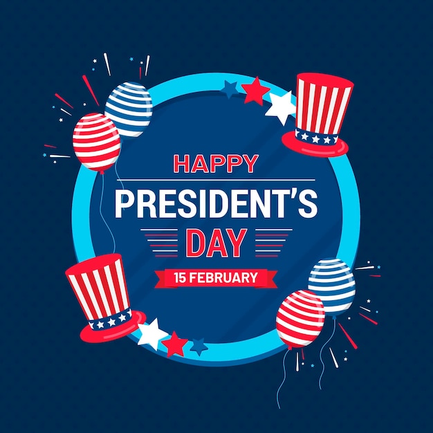 Free vector flat president's day