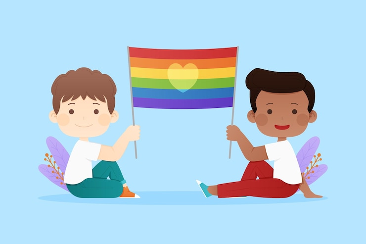 Free Vector flat pride day flag illustration