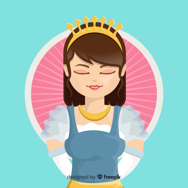 Free Vector flat princess background