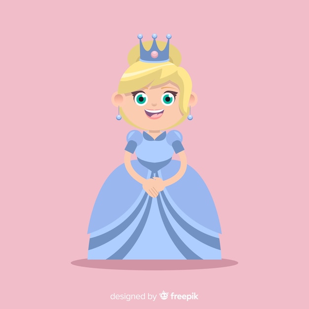 Free vector flat princess background