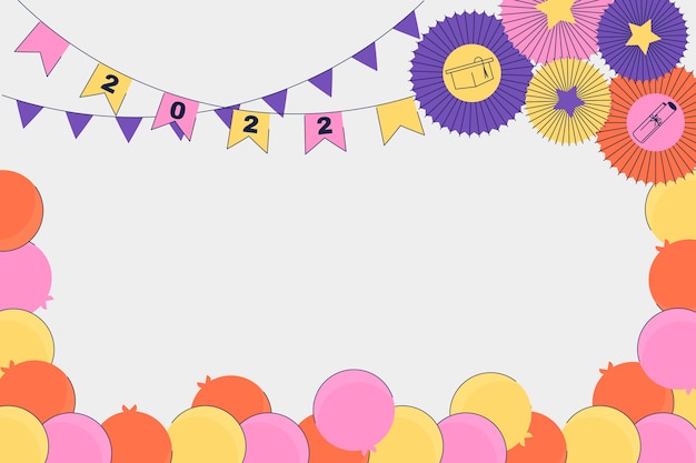 Free vector flat prom background