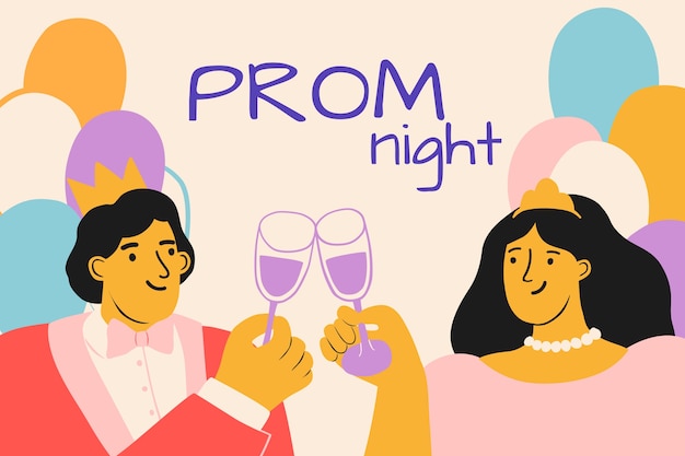 Flat prom background