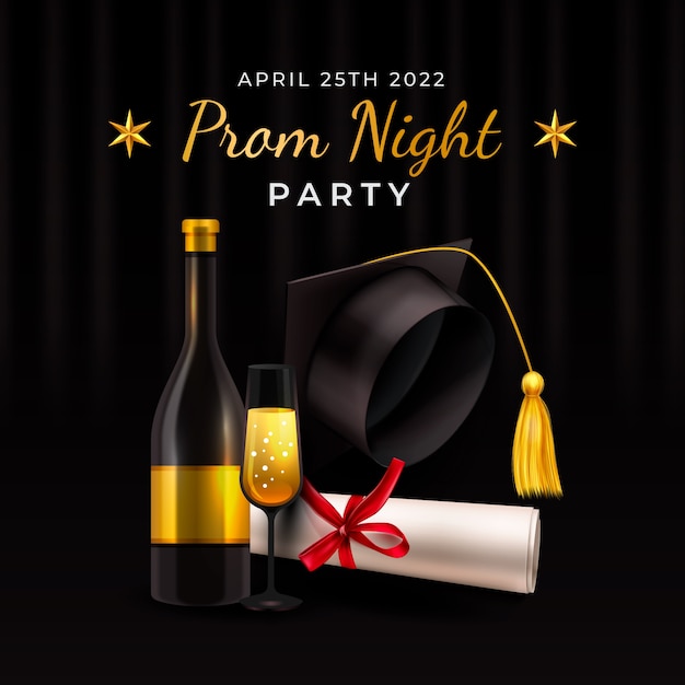 Free vector flat prom illustration