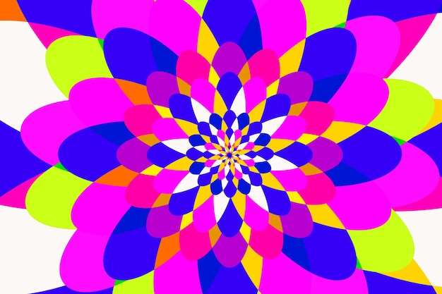 Free vector flat psychedelic groovy background