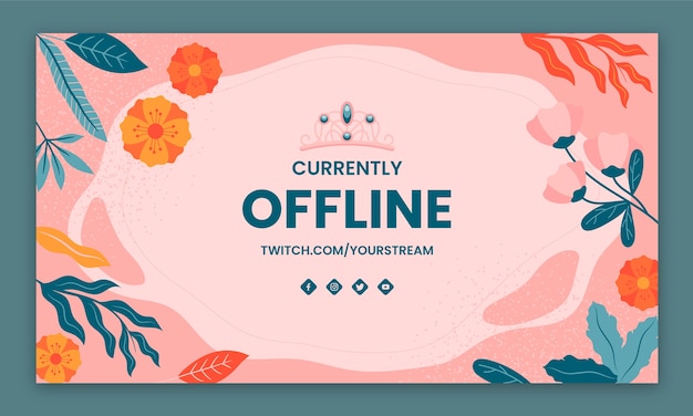 Flat quinceanera twitch background