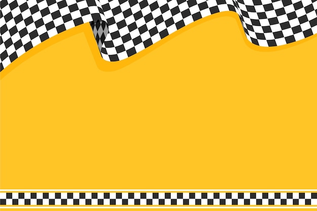 Flat racing checkered flag background