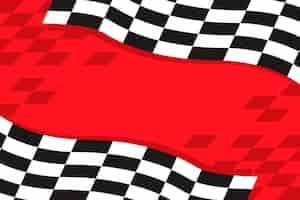 Free vector flat racing checkered flag background