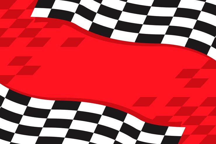 Free Vector flat racing checkered flag background