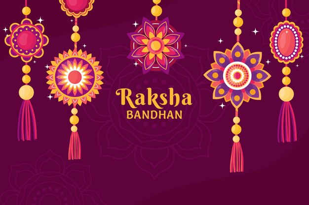 평면 raksha bandhan 배경