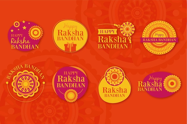 Flat raksha bandhan badges