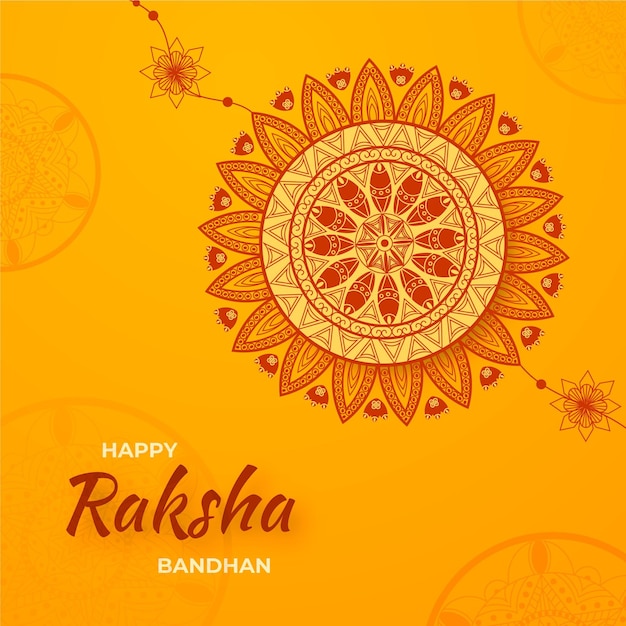 플랫 raksha bandhan 개념