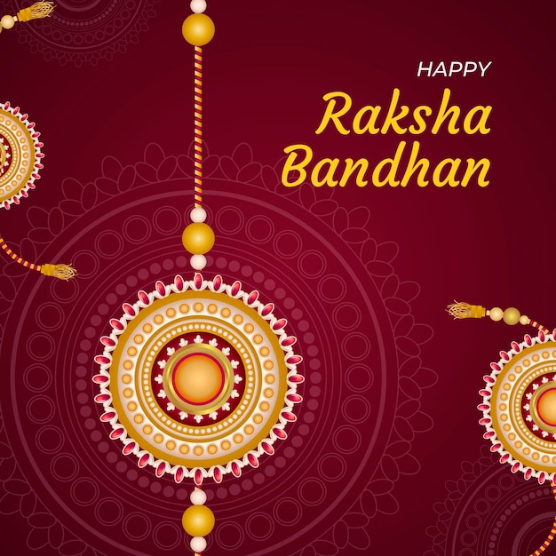 Flat raksha bandhan concept