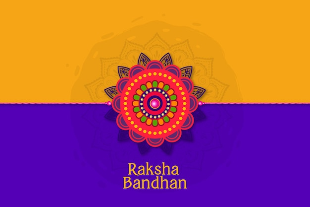 Flat raksha bandhan concept