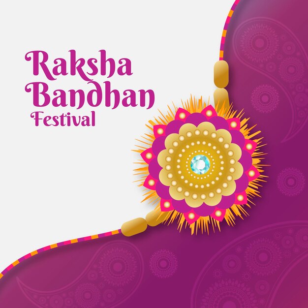 플랫 raksha bandhan 개념