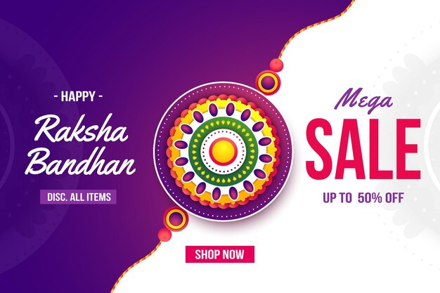 Flat raksha bandhan sales concept