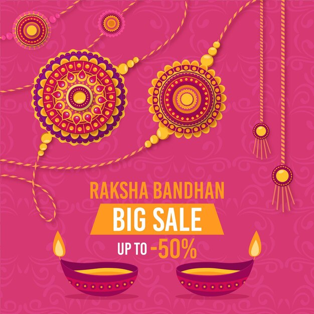 Flat raksha bandhan sales