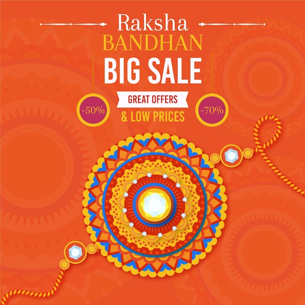 Free vector flat raksha bandhan sales