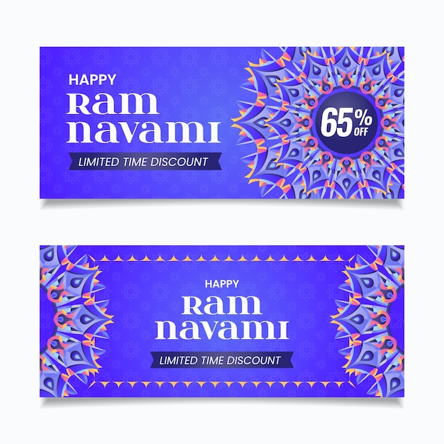 Free vector flat ram navami