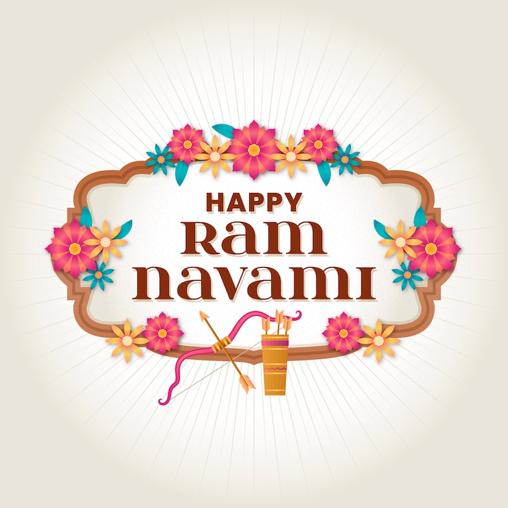 Free Vector flat ram navami