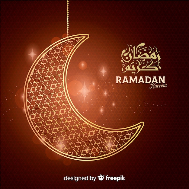 Flat ramadan background