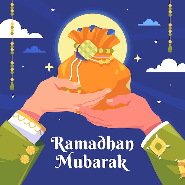 Free vector flat ramadan illustration