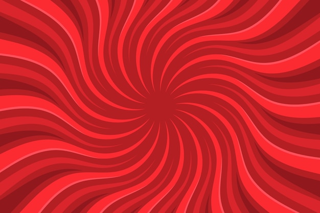 Бесплатное векторное изображение Плоский красный вихревой фон