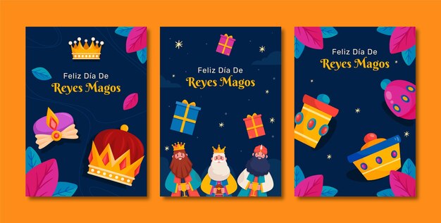 flat reyes magos greeting cards collection
