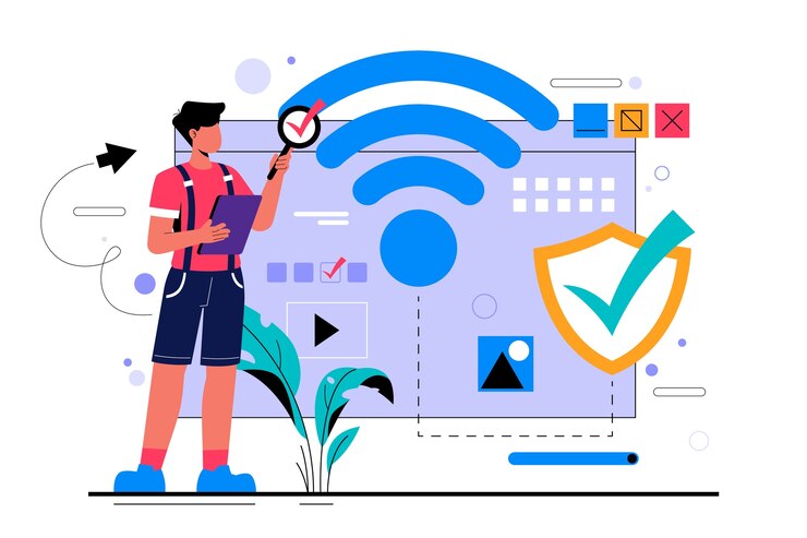 Free Vector flat safer internet day background