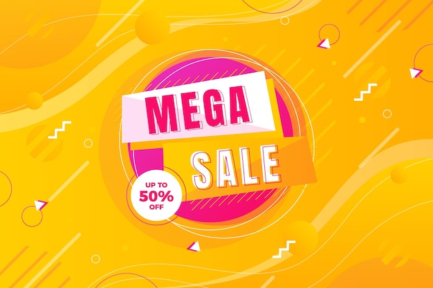 Flat sale background