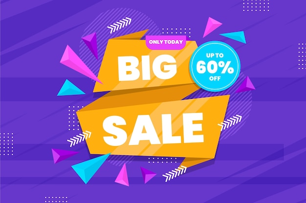 Flat sale background