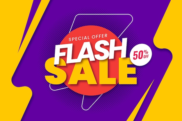 Flat sale background