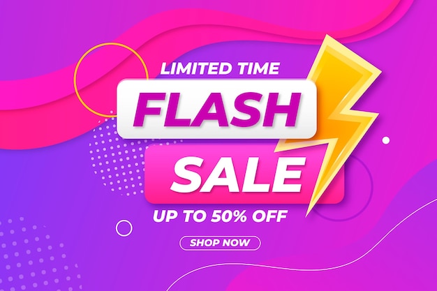 Flat sale background