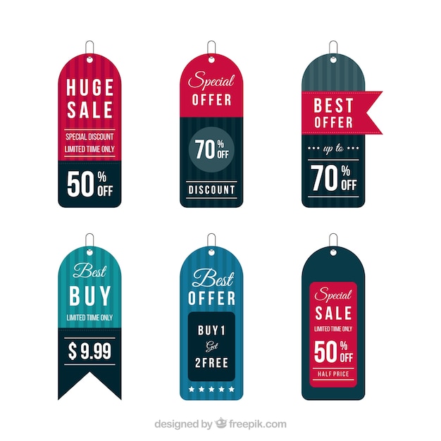 Free vector flat sale banners