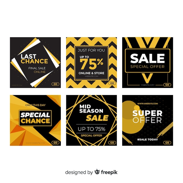 Free vector flat sale card collection